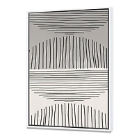 Minimal Geometric Lines and Circle IX  Wall Art