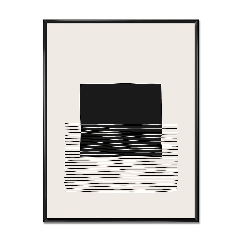 Toile « Minimal Geometric Lines and Squares VIII »