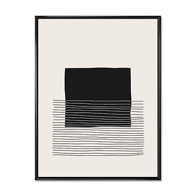 Minimal Geometric Lines and Squares VIII  Wall Art