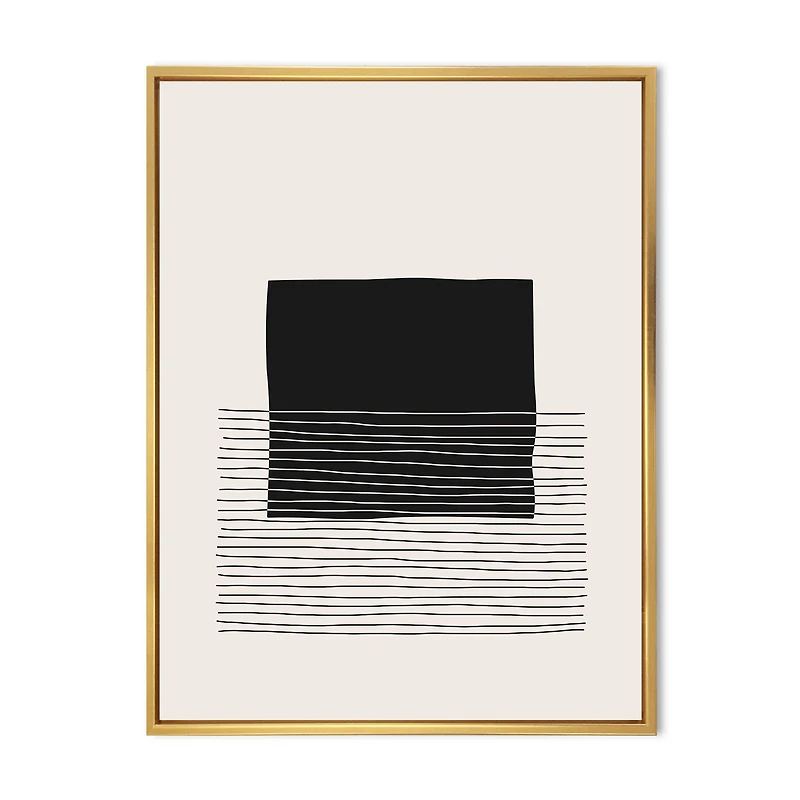 Minimal Geometric Lines and Squares VIII  Wall Art