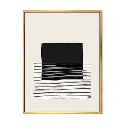Minimal Geometric Lines and Squares VIII  Wall Art