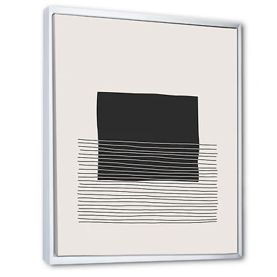 Minimal Geometric Lines and Squares VIII  Wall Art