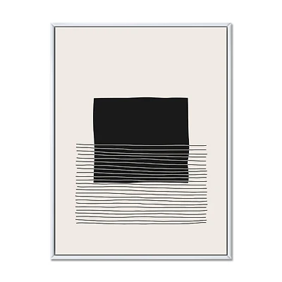 Minimal Geometric Lines and Squares VIII  Wall Art
