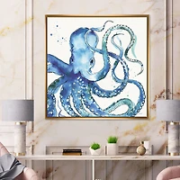 Blue Deep Sea VIII Canvas Wall Art