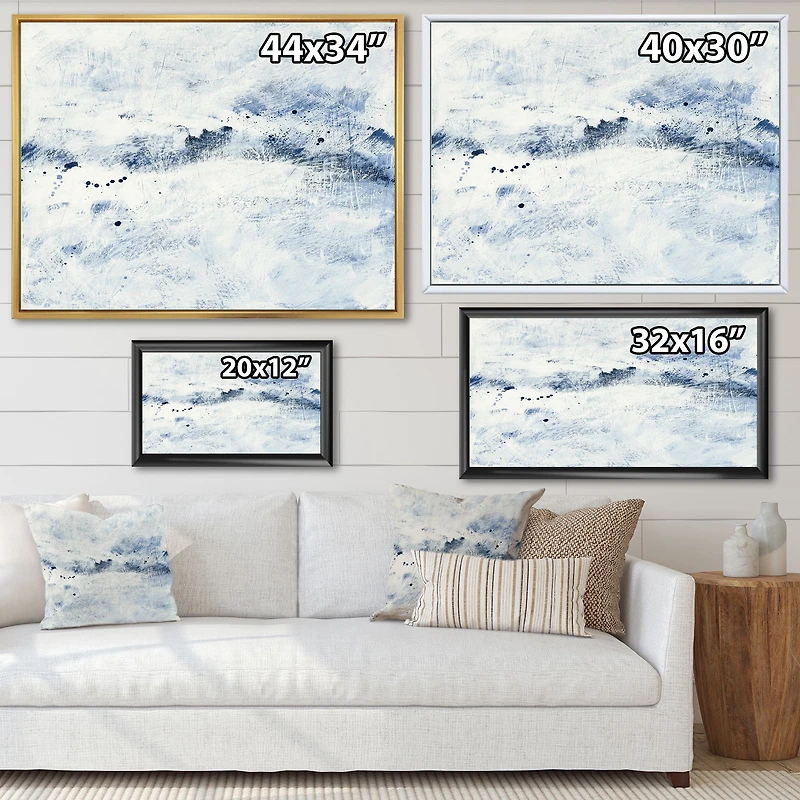 Toile « Blue Wipe Out »