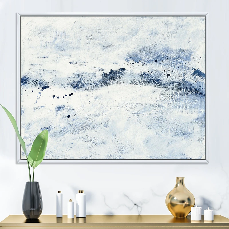 Toile « Blue Wipe Out »