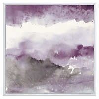 Midnight at the Lake III Amethyst and Grey  Wall Art