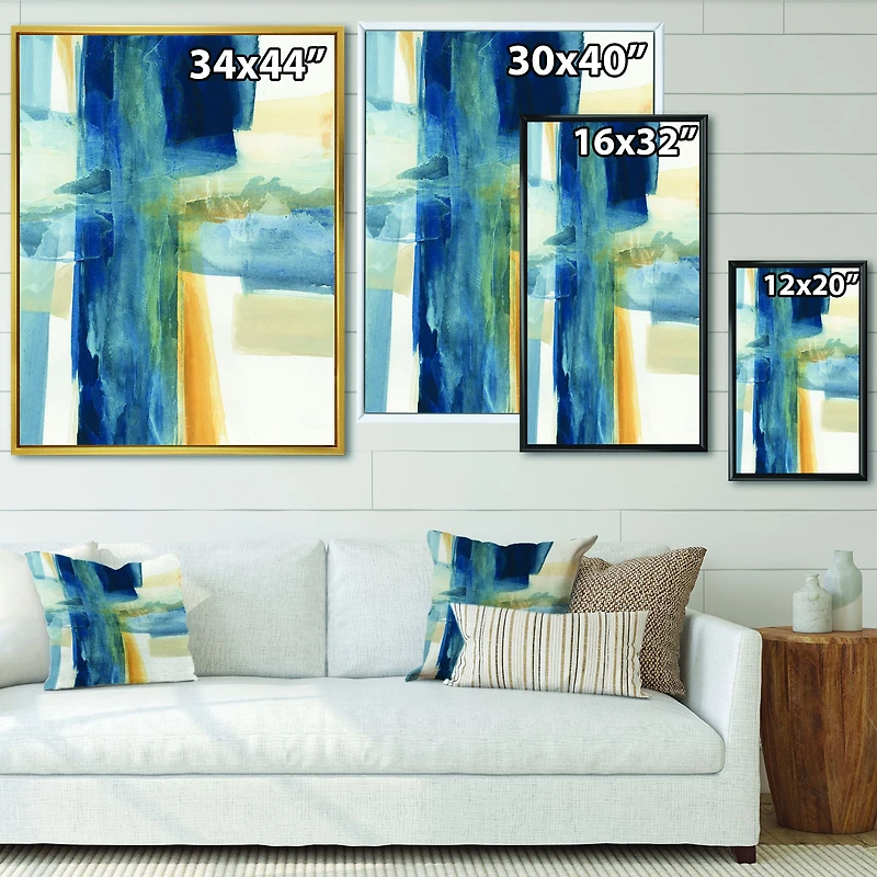 Indigo Panel VI  Canvas Artwork