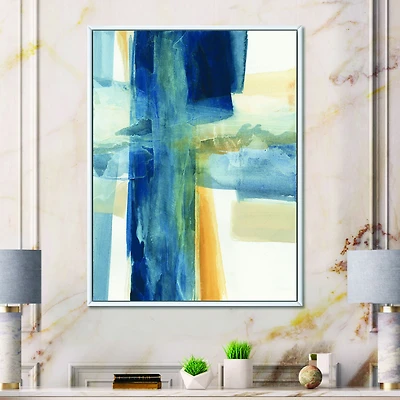 Indigo Panel VI  Canvas Artwork