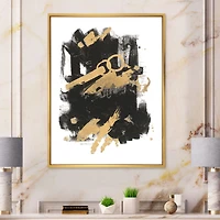 Gold and Black Drift I  Wall Art