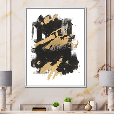 Gold and Black Drift I  Wall Art