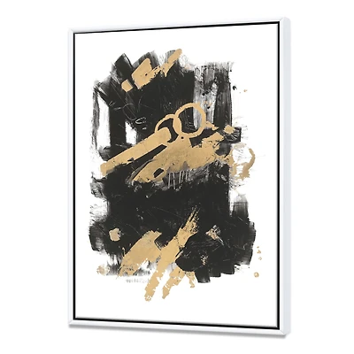 Gold and Black Drift I  Wall Art