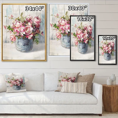 Toile « Maison Des Fleurs III »