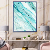 Toile « Silver Springs I Blue Green »