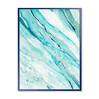 Toile « Silver Springs I Blue Green »