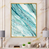 Toile « Silver Springs I Blue Green »