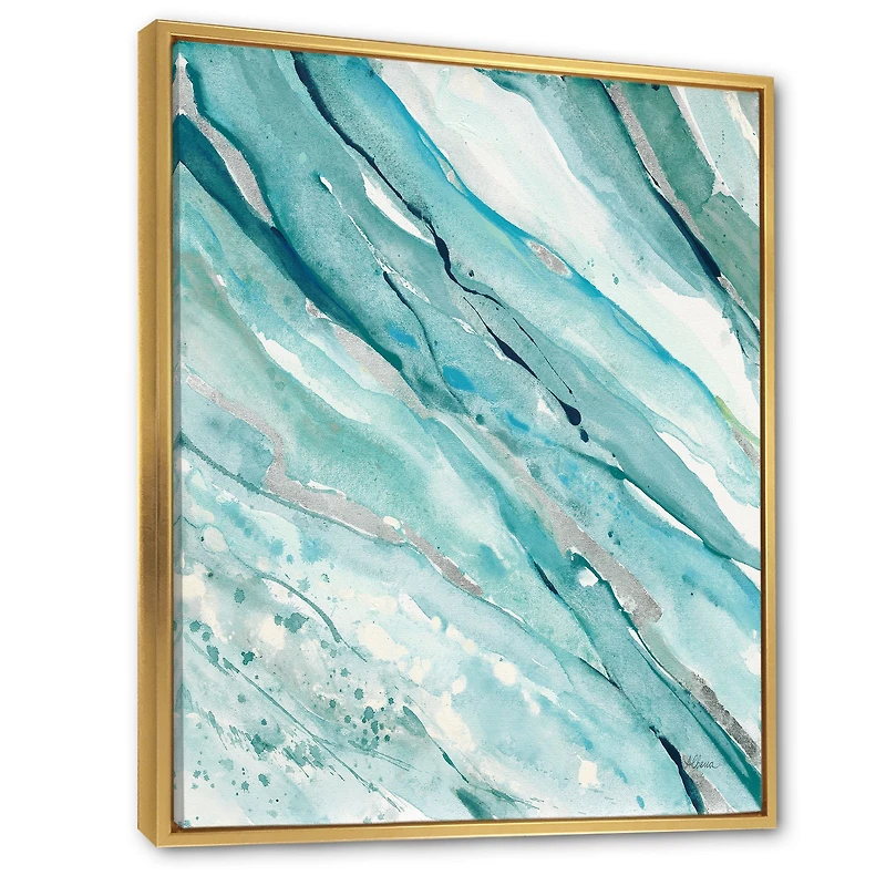 Toile « Silver Springs I Blue Green »