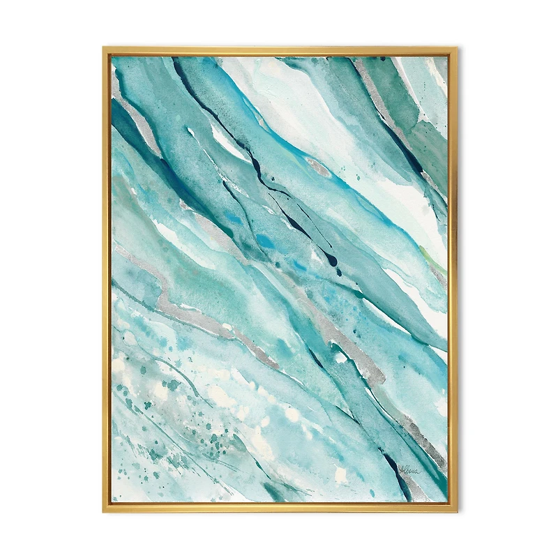 Toile « Silver Springs I Blue Green »