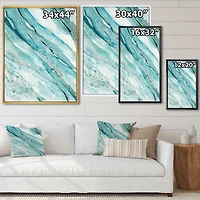 Toile « Silver Springs I Blue Green »