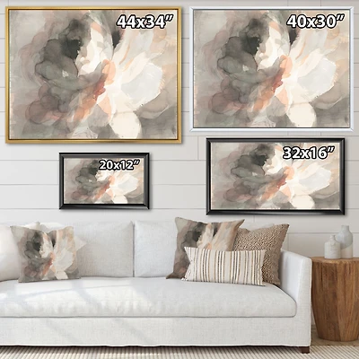 PinkToile  « Abstract Peony Grey »