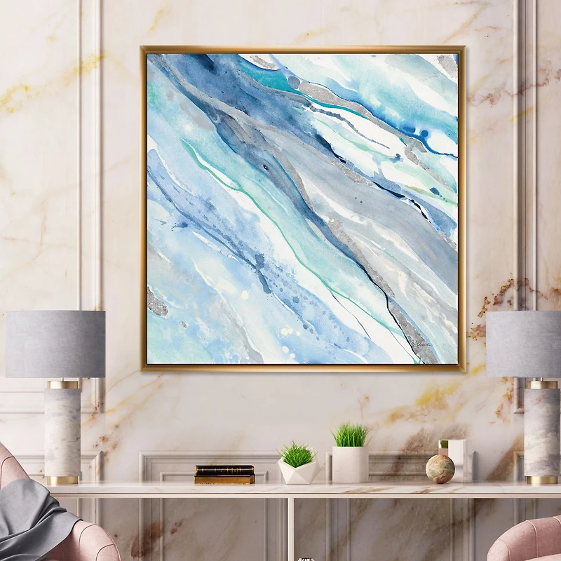 Blue Silver Spring II Canvas