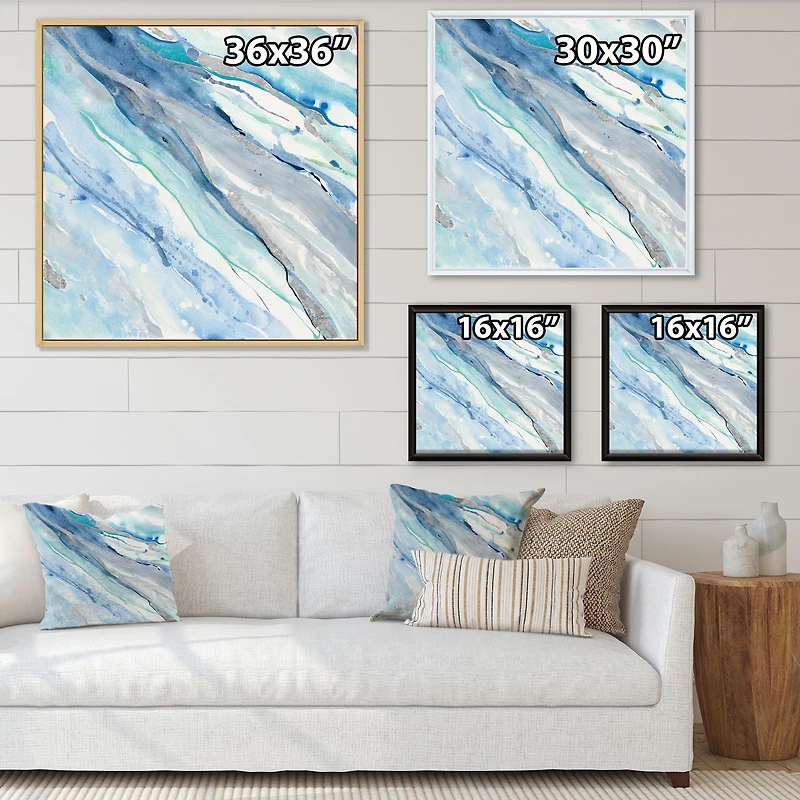 Toile « Blue Silver Spring II