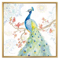 peacocks Watercolor II  Wall Art