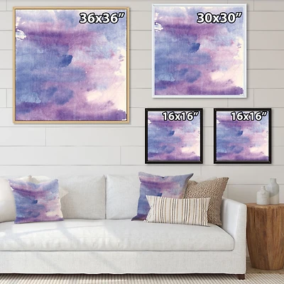 Toile « Watercolor Purple Haze II »
