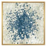Geometric Blue Spots  Wall Art
