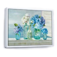 Coastl Flowers Bouquets  Canvas Art