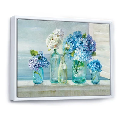 Coastl Flowers Bouquets  Canvas Art