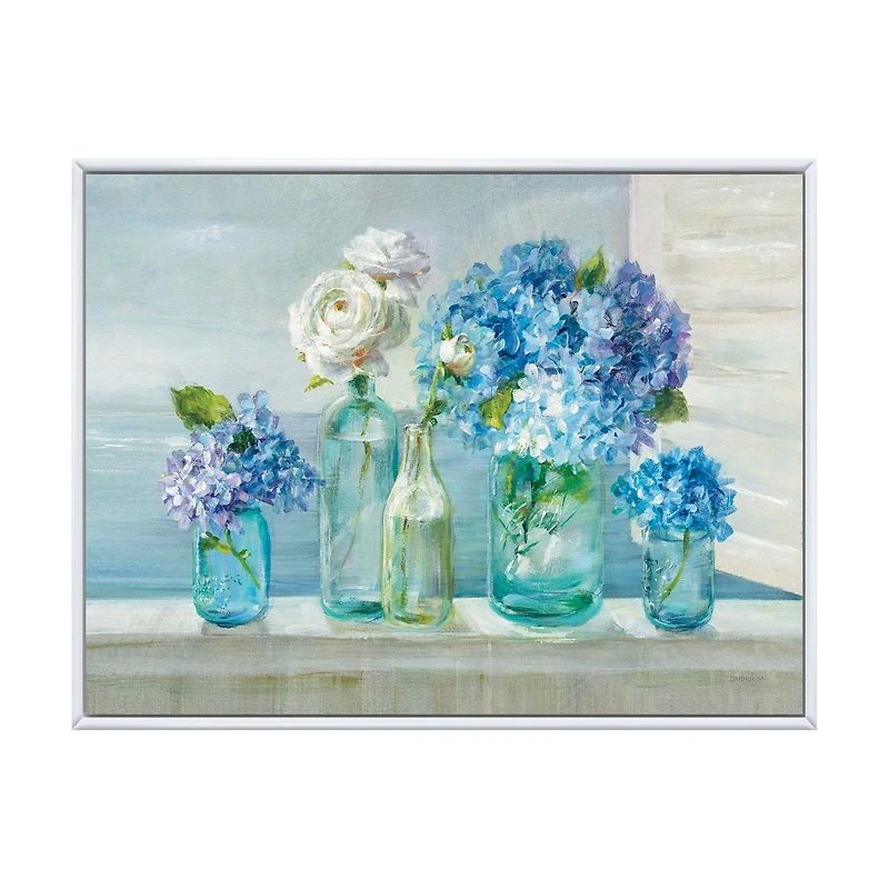 Coastl Flowers Bouquets  Canvas Art