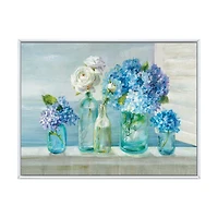 Coastl Flowers Bouquets  Canvas Art