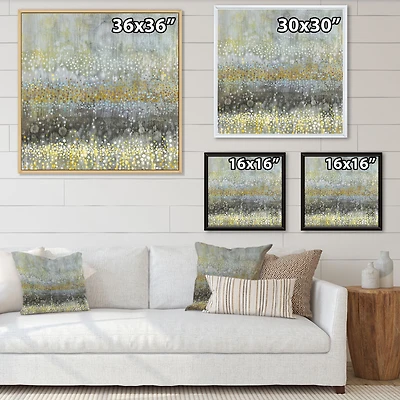 Toile « Glam Rain Abstract III - Modern & Contemporary »