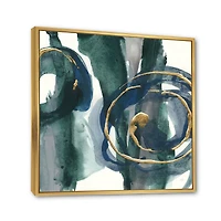 Indigo and Gold III Canvas Wall Art Print
