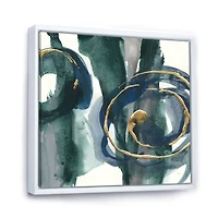 Indigo and Gold III Canvas Wall Art Print