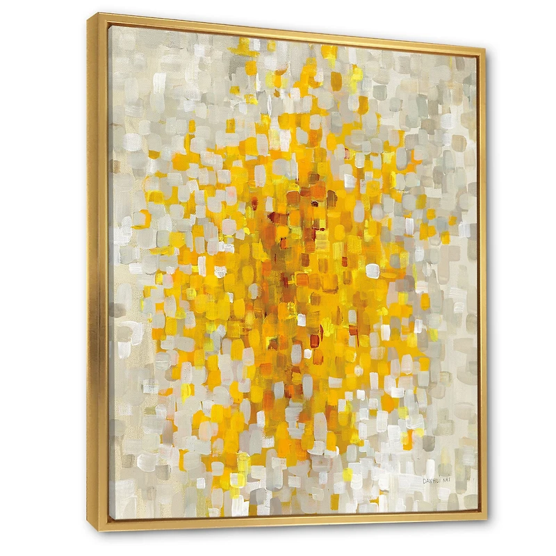 Toile  « Glam Yellow Explosion Blocks »