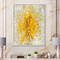 Glam Yellow Explosion Blocks  Canvas