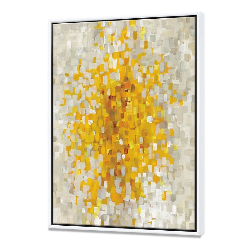 Glam Yellow Explosion Blocks  Canvas