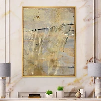 Geometric Cream Block II  Wall Art