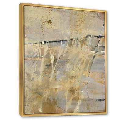 Geometric Cream Block II  Wall Art