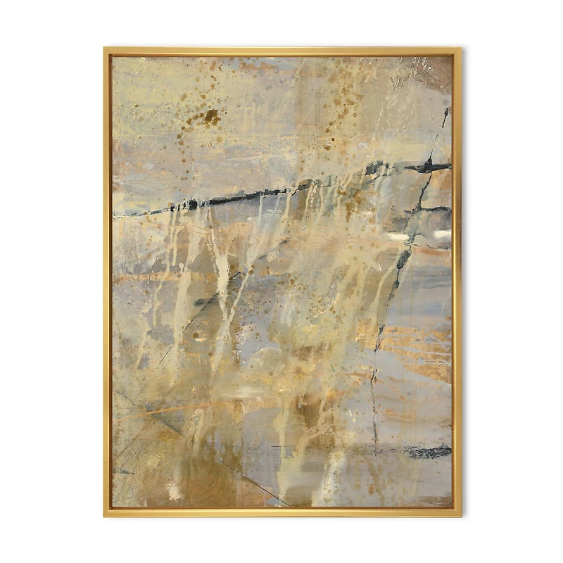 Geometric Cream Block II  Wall Art