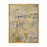Geometric Cream Block II  Wall Art