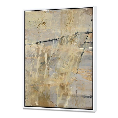 Geometric Cream Block II  Wall Art