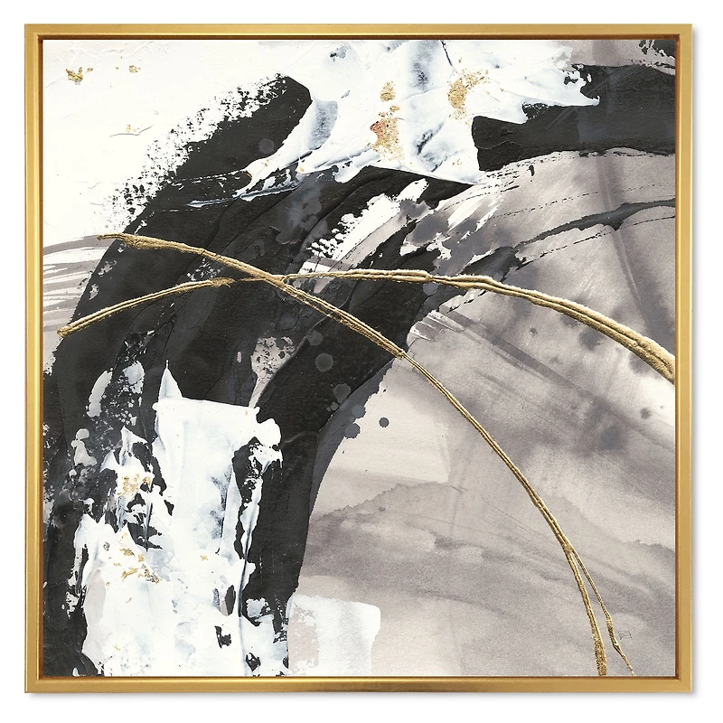 Glam Painted Arcs I  Canvas