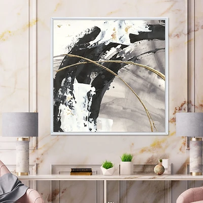 Glam Painted Arcs I Canvas