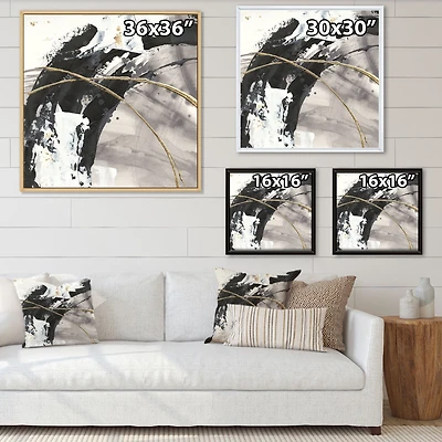 Toile « Glam Painted Arcs I »