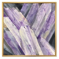 Geometric Purple Glacier  Wall Art