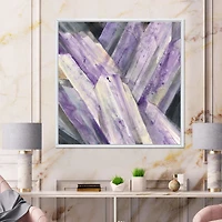 Geometric Purple Glacier  Wall Art