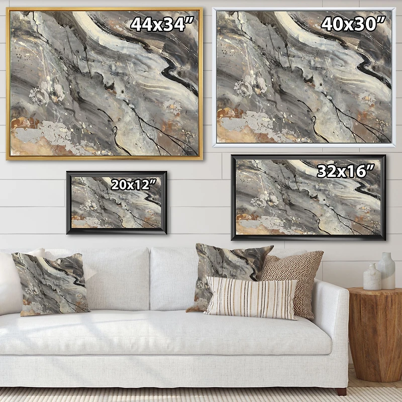 Toile « Fire and Ice Minerals II »